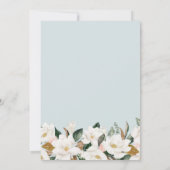 愛らしいマグノリア水結婚彩フローラ 招待状 (裏面)