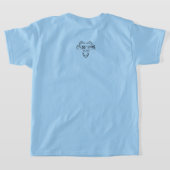 愛らしいママと赤ちゃんドラゴンのTシャツ Tシャツ (レイダウン裏面)