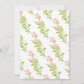 愛らしいママ＆ベイビーウサギの双子ベイビーシャワー 招待状 (裏面)