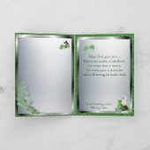 愛らしいマルタの子犬-セントパトリックの日メッセージ カード (内部)