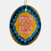愛らしいマンダラ 円形 オーナメント (右)