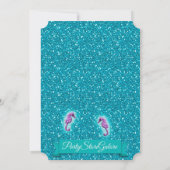愛らしいマーメイドベビーシャワー招待状130ライト 招待状 (裏面)