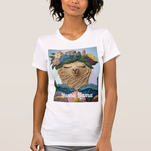 愛らしいマ絵を描マラマのT型 Tシャツ (正面)