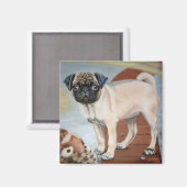 愛らしいミスキャフマグネット マグネット (正面/裏面)