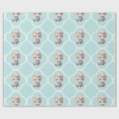 愛らしいミューにニフィセントのギフトラップ ラッピングペーパー (フラット)