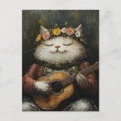 愛らしいミュージカル子猫 ポストカード (正面)