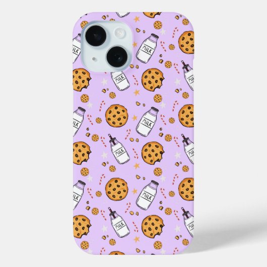 愛らしいミルクとクッキーのパターンのスマホケースのギフト Case-Mate iPhoneケース (裏面)