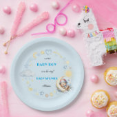 愛らしいムーンスターズスリーピーテディベア ペーパープレート (パーティー)
