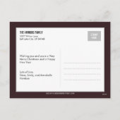 愛らしいメッセージクリスマスフォトカードはがき シーズンポストカード (裏面)