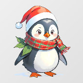 愛らしいメリークリスマスペンギンのショップ装飾 ウィンドウサイン (シート)