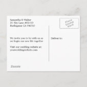 愛らしいメルカット日付を保存 案内ポストカード (裏面)