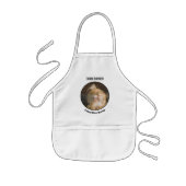 愛らしいメーヌクーンキャットカスタム写真テンプレート 子供用エプロン (正面)