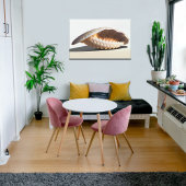 愛らしいモダンシェル海岸のアートワーク メタルプリント