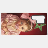 愛らしいモロッコの赤ちゃん女の子のパーソナライズされたPhoneCase Samsung Galaxyケース (裏面横)