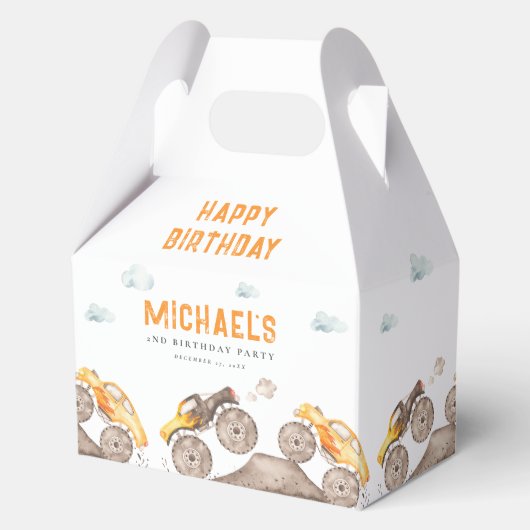 愛らしいモンスタートラックの特典ボックス フェイバーボックス (正面)