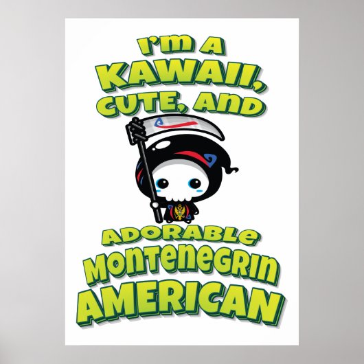 愛らしいモンテネグロのアメリカ人の死神 ポスター (正面)