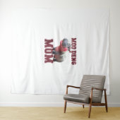 愛らしいモーDENGママベビーヒッポママダビングプリン タペストリー (インサイチュ(横))