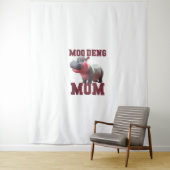 愛らしいモーDENGママベビーヒッポママダビングプリン タペストリー (インサイチュ)