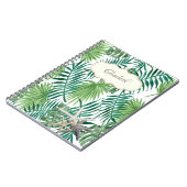 愛らしいヤシの葉,ヒトデパーソナライズされた, ノートブック (左側)