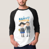 愛らしいユダヤ人カップルHanukkah休日 Tシャツ (正面)