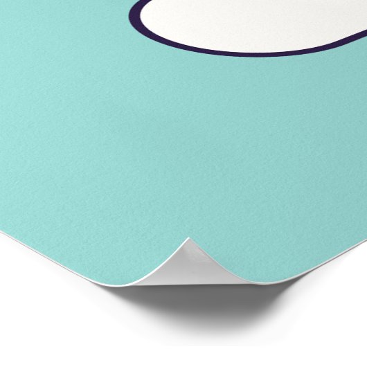 愛らしいユニコーンのポスター ポスター (角)