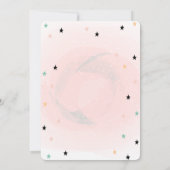 愛らしいユニコーンスターズベビーシャワー招待状 招待状 (裏面)