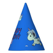 愛らしいユニコーンハッピーバースデーリボンスター パーティーハット (右)