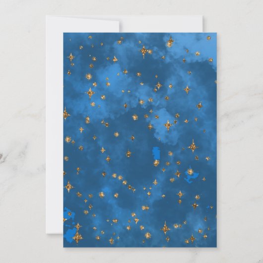 愛らしいユニコーンブライトカラーズバーチャル誕生日 招待状 (裏面)