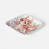 愛らしいユニコーン赤ちゃんシャワー ペーパープレート (傾斜あり)