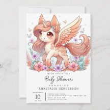 愛らしいユニコーン赤ちゃんシャワー