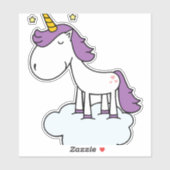 愛らしいユニコーン シール (シート)