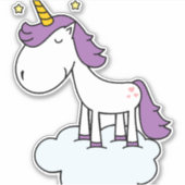 愛らしいユニコーン シール (正面)