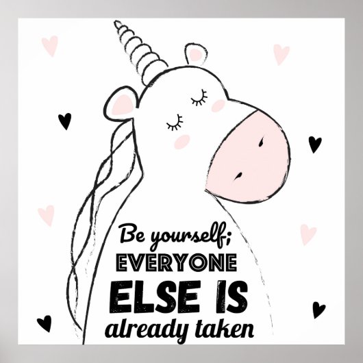 愛らしいユニコーン ポスター (正面)