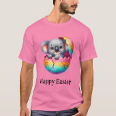 愛らしいユーモアたっぷりカワイイイースターベイビーコアラ Tシャツ (正面)