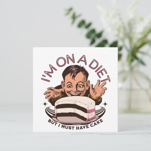 愛らしいユーモア満載 ダイエット中だけどケーキは我慢できない (スタンド正面)