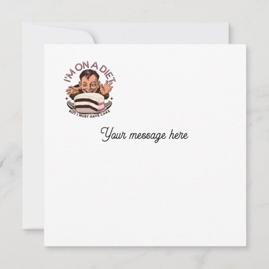愛らしいユーモア満載 ダイエット中だけどケーキは我慢できない (裏面)