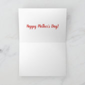 愛らしいヨークシャーテリアの母の日メッセージ シーズンカード (内部)