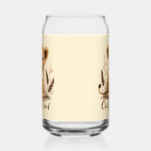 愛らしいライオンの子キリスト教アート信仰名言 ガラス缶 (左)