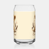 愛らしいライオンクブクリスチャンアートフェイズ引用文 ガラス缶 (右)