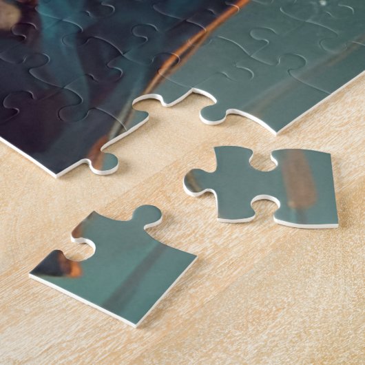 愛らしいラクーンと魔法のポーション ジグソーパズル (側面)