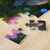 愛らしいラクーン全員がバラに身を包んだ ジグソーパズル (側面)