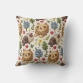 愛らしいラクーン枕クッション クッション (裏面)