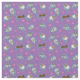 愛らしいラットのプリントの生地 ファブリック