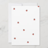 愛らしいラディバグ赤ちゃんシャワー 招待状 (裏面)