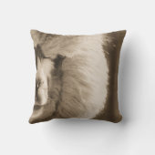 愛らしいラマかアルパカ クッション (裏面)