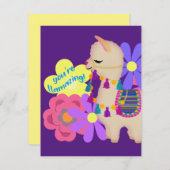 愛らしいラマ あなたは素晴らしい! |カスタマイズ シーズンカード (正面/裏面)