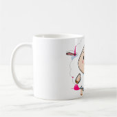 愛らしいラムデザインセラミックマグカップ コーヒーマグカップ (左)