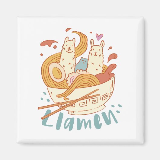 愛らしいラメンマグネット マグネット (正面)