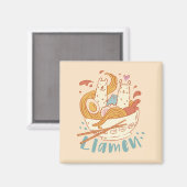 愛らしいラメン マグネット (正面/裏面)