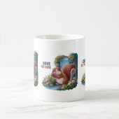 愛らしいリス コーヒーマグカップ (中央)